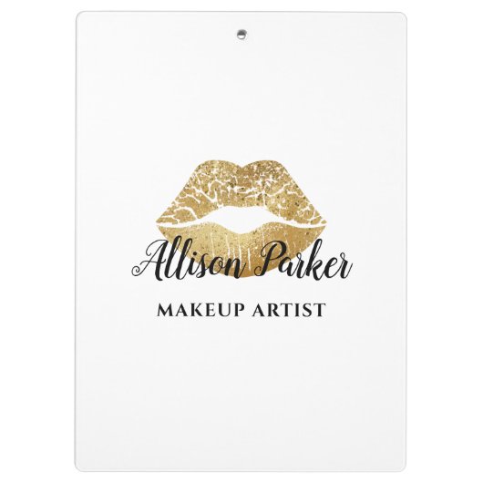 Elegante Goldenen Täler Klemmbrett (Rückseite)