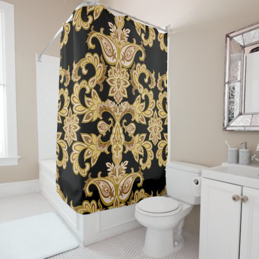 Elegante goldfarbene Duschvorhänge Duschvorhang (Beispiel)