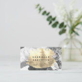 Elegante goldfarbene Lacktextur Visitenkarte (Stehend Vorderseite)