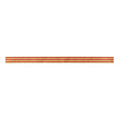 Elegante Goldfolie und rotes Streifen-Muster Satinband (Vorderseite)