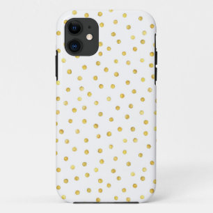 Elegante Goldfolieconfetti-Punkte iPhone 11 Hülle