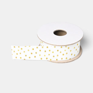 Elegante Goldfolieconfetti-Punkte Ripsband