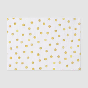 Elegante Goldfolieconfetti-Punkte Seidenpapier