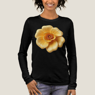 Elegante Goldgelbe Blume Bella+Leinwand Tri-Blend Shirt