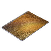 Elegante goldgelbe Ledertextur Notizblock (Linke Seite)