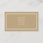 Elegante GoldGlitzer-Glitzern-Geschäfts-Karten Visitenkarte (Rückseite)