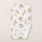 Elegante Goldgravur Badhandtuch Set (Handtuch)