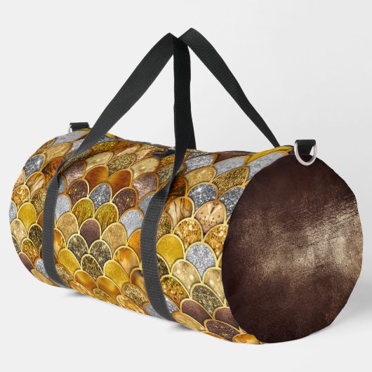 Elegante goldgürtige Meerjungfrauen Duffle Bag (Linke Ecke)