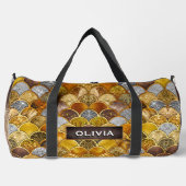 Elegante goldgürtige Meerjungfrauen Duffle Bag (Vorderseite)