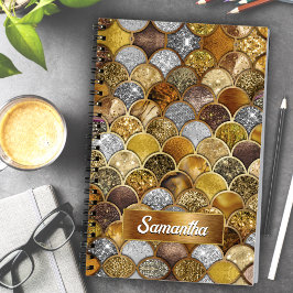 Elegante goldgürtige Meerjungfrauen Notizblock