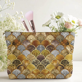 Elegante goldgürtige Meerjungfrauen Zubehörtasche