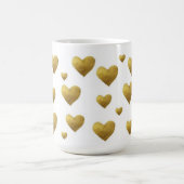 Elegante Goldherz Tasse Ein Hauch von Liebe (Mittel)