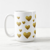 Elegante Goldherz Tasse Ein Hauch von Liebe (Links)