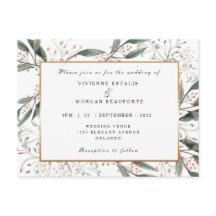 Elegante Goldhochzeit im Wasserfarbenblatt