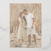 Elegante Goldkalligraphie-Einladung Folieneinladung (Rückseite)