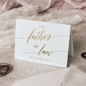 Elegante Goldkalligraphie für meinen Vater im Jura Karte