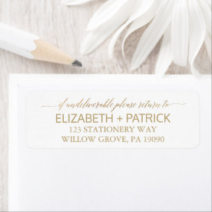 Elegante Goldkalligraphie-Hochzeit