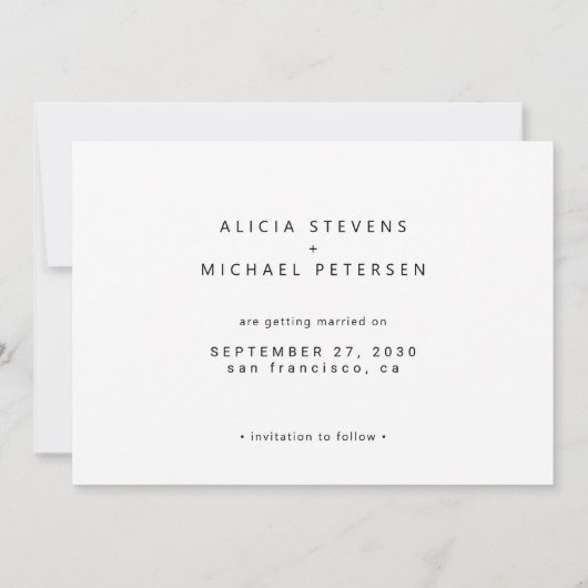 Elegante Goldkalligraphie-Script-Foto Hochzeit Save The Date (Rückseite)