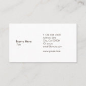 Elegante Goldkreis-Glitzer-Geschäfts-Karte Visitenkarte (Rückseite)