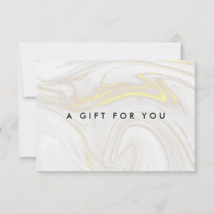 Elegante Goldmarmor-Geschenkkarte