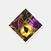 Elegante Goldmaske Serviette (Ecke)