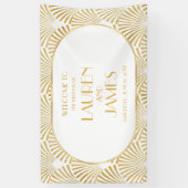 Elegante Goldmedaille Art Deco Banner (Vertikal)