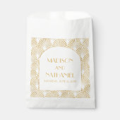 Elegante Goldmedaille Art Deco Geschenktütchen (Vorderseite)