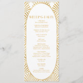 Elegante Goldmedaille Art Deco Programm (Rückseite)