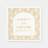 Elegante Goldmedaille Art Deco Serviette (Vorderseite)