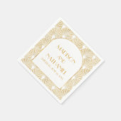 Elegante Goldmedaille Art Deco Serviette (Ecke)