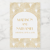 Elegante Goldmedaille Art Deco Weinetikett (Einzelnes Label)