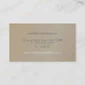 Elegante Goldmedaille Beruflich Visitenkarte (Rückseite)