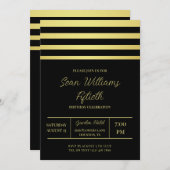 Elegante Goldmedaille Einladung (Vorne/Hinten)