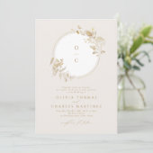 Elegante Goldmedaille Einladung (Stehend Vorderseite)