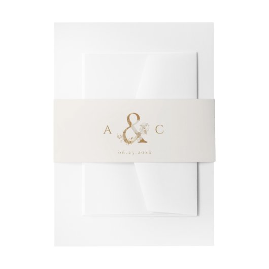 Elegante Goldmedaille Einladungsbanderole (Vorderseite Beispiel)