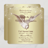 Elegante Goldmedaille im Gedächtnis Ankündigung (Vorne/Hinten)