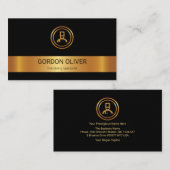 Elegante Goldmedaille Koch Visitenkarte (Vorne/Hinten)