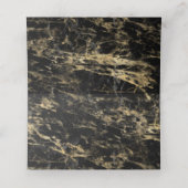 Elegante Goldmedaille Platzkarte (Innenseite Aufgefaltet)