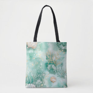 Elegante Goldmedaille und Seashell Tasche
