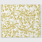 Elegante Goldmedaille-Wirbel Geschenkpapier (Flach)