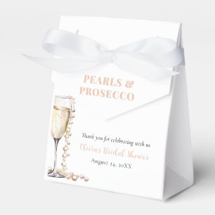 Elegante Goldperlen und Prosecco-Brautparty Geschenkschachtel