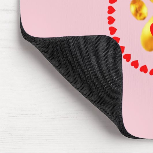 Elegante Goldpfeife Mousepad (Ecke)