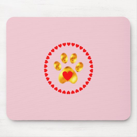 Elegante Goldpfeife Mousepad (Vorne)