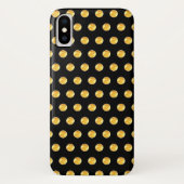 Elegante Goldpolka-Punkte Case-Mate iPhone Hülle (Rückseite)
