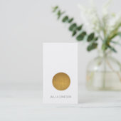 Elegante Goldpunkt-Visitenkarte Visitenkarte (Stehend Vorderseite)