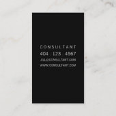 Elegante Goldpunkt-Visitenkarte Visitenkarte (Rückseite)