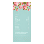 Elegante Goldpunkte u. rosa Werbekarte (Hinten)