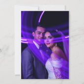 Elegante Goldrahmen-Einladung Einladung (Rückseite)