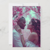 Elegante Goldrahmen-Einladung Einladung (Rückseite)