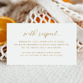 Elegante Goldregionen nur Hochzeit Begleitkarte